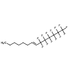 structure of CAS# 120464-26-8, (7E)-1,1,1,2,2,3,3,4,4,5,5,6,6-Tridecafluoro-7-Tetradecene;1-(Perfluorohexyl)oct-1-ene;1-(Perfluorohexyl)oct-1-ene 95%;MFCD00042354