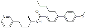 CAS#: 120555-31-9， (2E,4E)-5-(4-Methoxyphenyl)-N-[(2R)-5-Pyridin-3-Ylpentan-2-Yl]Deca-2,4-Dienamide