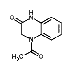 structure of CAS# 120589-86-8, 4-Acetyl-3,4-Dihydro-2(1H)-Quinoxalinone;4-Acetyl-3,4-dihydro-1H-quinoxalin-2-one;AN-153/12399009;BAS 04061498