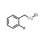 structure of CAS# 120608-58-4, Chloro(2-Fluorobenzyl)Magnesium;2-Fluorobenzylmagnesium chloride;2-Fluorobenzylmagnesium chloride 0.25M in diethyl ether;2-Fluorob<wbr>enzylmagn<wbr>esium chl<wbr>oride 0.2<wbr>5M soluti<wbr>on in die<wbr>thyl ether