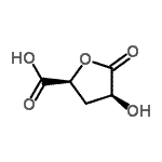 CAS#: 120742-25-8， (2S,4S)-4-Hydroxy-5-Oxotetrahydro-2-Furancarboxylic Acid