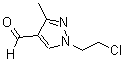 CAS#: 120842-54-8， 1-(2-Chloroethyl)-3-Methyl-1H-Pyrazole-4-Carbaldehyde