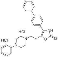 CAS#: 120944-30-1， 4-(1,1'-Biphenyl-4-Yl)-5-(2-(4-Phenyl-1-Piperazinyl)Ethyl)-2(3H)-Oxazolone Dihydrochloride