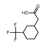 CAS 登录号：120976-33-2， [3-(三氟甲基)环己基]乙酸