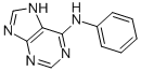 structure of CAS# 1210-66-8, N-Phenyl-7H-Purin-6-Amine;Phenyl-(7H-Purin-6-Yl)Amine;Iflab1_002229;Oprea1_620347
