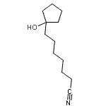 CAS#: 121108-83-6， 7-(1-Hydroxycyclopentyl)Heptanenitrile