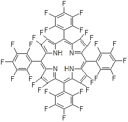 结构式 CAS# 121399-88-0, 2,3,7,8,12,13,17,18-八氟-5,10,15,20-四(五氟苯基)卟啉