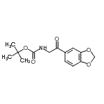 CAS#: 121505-99-5， 2-Methyl-2-Propanyl [2-(1,3-Benzodioxol-5-Yl)-2-Oxoethyl]Carbamate