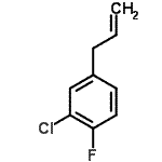 结构式 CAS# 121626-73-1, 4-烯丙基-2-氯-1-氟苯