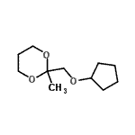 CAS#: 121680-73-7， 2-[(Cyclopentyloxy)Methyl]-2-Methyl-1,3-Dioxane