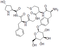 CAS#: 121807-03-2， Met(2)-Hyp(5)Glucopyranosyl-Enkephalinamide