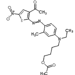 CAS#: 122063-39-2， 4-[{4-[(3-Acetyl-5-Nitro-2-Thienyl)Diazenyl]-3-Methylphenyl}(Ethyl)Amino]Butyl Acetate