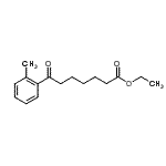 structure of CAS# 122115-55-3, Ethyl 7-(2-Methylphenyl)-7-Oxoheptanoate;ethyl 7-(2-methylphenyl)-7-oxoheptanoate
