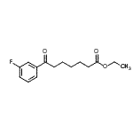 结构式 CAS# 122115-57-5, 乙基7-(3-氟苯基)-7-氧代庚酸酯