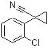 结构式 CAS# 122143-18-4, 1-(2-氯苯基)环丙烷甲腈