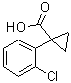 结构式 CAS# 122143-19-5, 1-(2-氯苯基)环丙烷羧酸