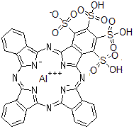 CAS#: 122170-90-5， 29H,30H-Phthalocyanine-1,2,3,4-Tetrasulfonic Acid, Aluminum Salt (1:1)