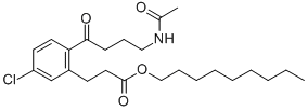 CAS#: 122186-95-2， Nonyl 2-(4-Acetamidobutyryl)-5-Chlorohydrocinnamate