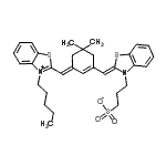CAS#: 122341-51-9， 3-[(2Z)-2-({(3E)-5,5-Dimethyl-3-[(3-Pentyl-1,3-Benzothiazol-3-Ium-2-Yl)Methylene]-1-Cyclohexen-1-Yl}Methylene)-1,3-Benzothiazol-3(2H)-Yl]-1-Propanesulfonate