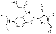 CAS#: 122371-93-1， N-[2-[(4-Chloro-3-Cyano-5-Formyl-2-Thienyl)Azo]-5-(Diethylamino)Phenyl]-2-Methoxy-Acetamide