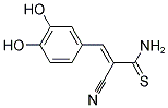 structure of CAS# 122520-86-9, (2E)-2-Cyano-3-(3,4-Dihydroxyphenyl)-2-Propenethioamide;3-Amino-2-[(3-Hydroxy-4-Oxo-1-Cyclohexa-2,5-Dienylidene)Methyl]-3-Sulfanyl-Prop-2-Enenitrile;3-Amino-2-[(3-Hydroxy-4-Oxo-1-Cyclohexa-2,5-Dienylidene)Methyl]-3-Mercaptoprop-2-Enenitrile;3-Amino-2-[(3-Hydroxy-4-Keto-1-Cyclohexa-2,5-Dienylidene)Methyl]-3-Mercapto-Acrylonitrile