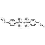 structure of CAS# 122571-17-9, 1,3-Bis(4-Methoxyphenyl)-1,1,3,3-Tetramethyldisiloxane;(4-methox<wbr>yphenyl)(<wbr>{[(4-meth<wbr>oxyphenyl<wbr>)dimethyl<wbr>silyl]oxy<wbr>})dimethy<wbr>lsilane;MFCD09266156