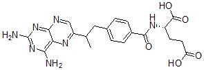 CAS#: 122594-35-8， (2S)-2-[[4-[2-(2,4-Diaminopteridin-6-Yl)Propyl]Benzoyl]Amino]Pentanedioic Acid