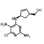 CAS#: 122624-77-5， {(1S,4R)-4-[(2,5-Diamino-6-Chloro-4-Pyrimidinyl)Amino]-2-Cyclopenten-1-Yl}Methanol