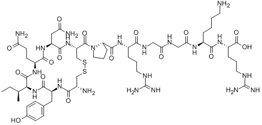 structure of CAS# 122842-47-1, Hydrin 1;(2S)-2-[[(2S)-6-Amino-2-[[2-[[2-[[(2S)-2-[[(2S)-1-[(4R,7S,10S,16S,19R)-19-Amino-7-(2-Amino-2-Oxo-Ethyl)-10-(3-Amino-3-Oxo-Propyl)-16-[(4-Hydroxyphenyl)Methyl]-6,9,12,15,18-Pentaoxo-13-Sec-Butyl-1,2-Dithia-5,8,11,14,17-Pentazacycloicosane-4-Carbonyl]Pyrrolidine-2-Carbonyl]Amino]-5-Guanidino-Pentanoyl]Amino]Acetyl]Amino]Acetyl]Amino]Hexanoyl]Amino]-5-Guanidino-Pentanoic Acid;(2S)-2-[[(2S)-6-Amino-2-[[2-[[2-[[(2S)-2-[[[(2S)-1-[[(4R,7S,10S,16S,19R)-19-Amino-7-(2-Amino-2-Oxoethyl)-10-(3-Amino-3-Oxopropyl)-16-[(4-Hydroxyphenyl)Methyl]-6,9,12,15,18-Pentaoxo-13-Sec-Butyl-1,2-Dithia-5,8,11,14,17-Pentazacycloicos-4-Yl]-Oxomethyl]-2-Pyrrolidinyl]-Oxomethyl]Amino]-5-Guanidino-1-Oxopentyl]Amino]-1-Oxoethyl]Amino]-1-Oxoethyl]Amino]-1-Oxohexyl]Amino]-5-Guanidinopentanoic Acid;(2S)-2-[[(2S)-6-Amino-2-[[2-[[2-[[(2S)-2-[[(2S)-1-[(4R,7S,10S,16S,19R)-19-Amino-7-(2-Amino-2-Keto-Ethyl)-10-(3-Amino-3-Keto-Propyl)-16-(4-Hydroxybenzyl)-6,9,12,15,18-Pentaketo-13-Sec-Butyl-1,2-Dithia-5,8,11,14,17-Pentazacycloicosane-4-Carbonyl]Pyrrolidine-2-Carbonyl]Amino]-5-Guanidino-Pentanoyl]Amino]Acetyl]Amino]Acetyl]Amino]Hexanoyl]Amino]-5-Guanidino-Valeric Acid