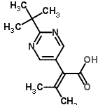 CAS#: 122936-62-3， 3-Methyl-2-[2-(2-Methyl-2-Propanyl)-5-Pyrimidinyl]-2-Butenoic Acid