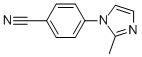 structure of CAS# 122957-50-0, 4-(2-Methyl-1H-Imidazol-1-Yl)-Benzonitrile;4-(2-Methyl-1H-Imidazol-1-Yl)Benzonitrile 97%;4-(2-Methyl-1H-Imidazol-1-Yl)Benzonitrile;1-(4-Cyanophenyl)-2-Methylimidazole