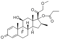 CAS#: 123013-22-9， [(8S,9R,10S,11S,13S,14S,16S,17R)-9-Fluoro-11-Hydroxy-17-(2-Methoxyacetyl)-10,13,16-Trimethyl-3-Oxo-6,7,8,11,12,14,15,16-Octahydrocyclopenta[a]Phenanthren-17-Yl] Propanoate