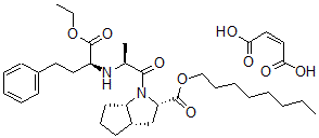 CAS#: 123060-44-6， (1S-(1alpha,2-(R*(R*)),3abeta,6aalpha))-2-(2-((1-(Ethoxycarbonyl)-3-Phenylpropyl)Amino)-1-Oxopropyl)Octahydro-Cyclopenta(c)Pyrrole-1-Carboxylic Acid Octyl Ester (Z)-2-Butenedioate (1:1)