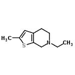 CAS#: 123279-76-5， 6-Ethyl-2-Methyl-4,5,6,7-Tetrahydrothieno[2,3-c]Pyridine