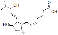 CAS#: 123283-87-4， (Z)-7-[(1R,2R,3R)-3-Hydroxy-2-[(E)-3-Hydroxy-4-Methylpent-1-Enyl]-5-Methylidenecyclopentyl]Hept-5-Enoic Acid