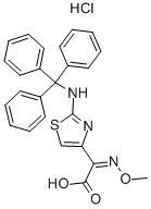 structure of CAS# 123333-74-4, alpha-(Methoxyimino)-2-[(Triphenylmethyl)Amino]-4-Thiazoleacetic Acid Hydrochloride (1:1);(2Z)-2-Methoxyimino-2-[2-[Tri(Phenyl)Methylamino]Thiazol-4-Yl]Acetate;(2Z)-2-Methoxyimino-2-[2-[Tri(Phenyl)Methylamino]-4-Thiazolyl]Acetate;(2Z)-2-Methoxyimino-2-[2-[Tri(Phenyl)Methylamino]-1,3-Thiazol-4-Yl]Ethanoate