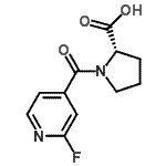 CAS#: 123412-43-1， 1-(2-Fluoroisonicotinoyl)-L-Proline