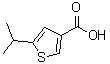 结构式 CAS# 123418-51-9, 5-异丙基-3-噻吩羧酸