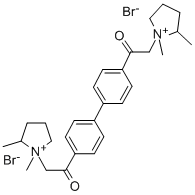 CAS#: 123489-62-3， 2-(1,2-Dimethylpyrrolidin-1-Ium-1-Yl)-1-[4-[4-[2-(1,2-Dimethylpyrrolidin-1-Ium-1-Yl)Acetyl]Phenyl]Phenyl]Ethanone Dibromide