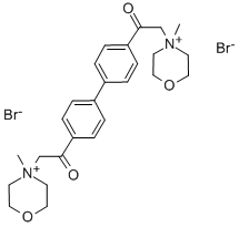 CAS 登录号：123489-67-8， 2-(4-甲基吗啉-4-鎓-4-基)-1-[4-[4-[2-(4-甲基吗啉-4-鎓-4-基)乙酰基]苯基]苯基]乙烷酮二溴化物