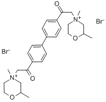 CAS#: 123489-68-9， 2-(2,4-Dimethylmorpholin-4-Ium-4-Yl)-1-[4-[4-[2-(2,4-Dimethylmorpholin-4-Ium-4-Yl)Acetyl]Phenyl]Phenyl]Ethanone Dibromide