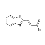 CAS#: 123530-67-6， (2E)-3-(1,3-Benzothiazol-2-Yl)Acrylic Acid