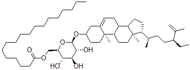 CAS#: 123564-58-9， 3-O-(6'-O-Stearoyl-beta-D-glucosyl)stigmasta-5,25(27)-dien