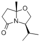 structure of CAS# 123808-97-9, (3R,7alphaS)-Tetrahydro-7alpha-Methyl-3-(1-Methylethyl)-Pyrrolo[2,1-b]Oxazol-5(6H)-One;(3R,7As)-3-Isopropyl-7A-Methyl-2,3,6,7-Tetrahydropyrrolo[5,1-B]Oxazol-5-One;Inchi=1/C10h17no2/C1-7(2)8-6-13-10(3)5-4-9(12)11(8)10/H7-8H,4-6H2,1-3H3/T8-,10-/M0/S;Zinc00519167
