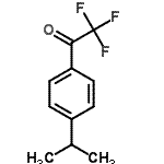 结构式 CAS# 124211-72-9, 2,2,2-三氟-1-(4-异丙基苯基)乙酮