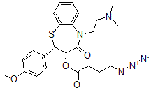 CAS#: 124305-98-2， [(2S,3S)-5-(2-Dimethylaminoethyl)-2-(4-Methoxyphenyl)-4-Oxo-2,3-Dihydro-1,5-Benzothiazepin-3-Yl] 4-Azidobutanoate