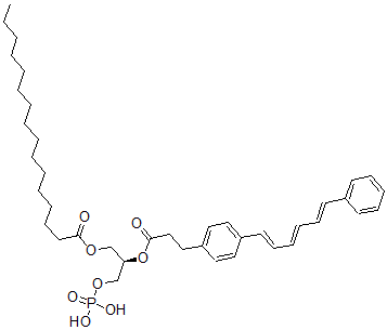 CAS#: 124345-22-8， [(2R)-2-[3-[4-[(1E,3E,5E)-6-Phenylhexa-1,3,5-Trienyl]Phenyl]Propanoyloxy]-3-Phosphonooxypropyl] Hexadecanoate