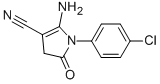 structure of CAS# 124476-80-8, 2-Amino-1-(4-Chlorophenyl)-5-Oxo-4H-Pyrrole-3-Carbonitrile;2-Amino-1-(4-Chlorophenyl)-5-Keto-2-Pyrroline-3-Carbonitrile;Zinc02863347;2-Amino-1-(4-Chloro-Phenyl)-5-Oxo-4,5-Dihydro-1H-Pyrrole-3-Carbonitrile