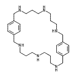 structure of CAS# 124481-62-5, 3,7,11,18,22,26-Hexaazatricyclo[26.2.2.2<Sup>13,16</Sup>]Tetratriaconta-1(30),13,15,28,31,33-Hexaene;3,7,11,15,19,23-hexaaza-1,13(1,4)-dibenzacyclotetracosaphane;3,7,11,18<wbr>,22,26-He<wbr>xaazatric<wbr>yclo[26.2<wbr>.2.213,16<wbr>]tetratri<wbr>aconta-13<wbr>,15,28,30<wbr>,31,33-he<wbr>xaene;AE-842/30092002