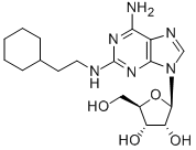 CAS 登录号：124498-52-8， (2R,3R,4S,5R)-2-[6-氨基-2-(2-环己基乙基氨基)嘌呤-9-基]-5-(羟基甲基)四氢呋喃-3,4-二醇